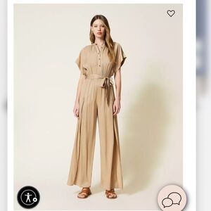 Twin-Set Beige Jumpsuit